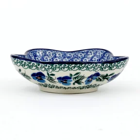 Miska kwiatek H33, 11,5 cm <br> 2273X Kobaltowe bratki
